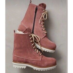 Overland Women’s Bree Wool Lined Water Resistant Leather Suede Boots Sz 37/6.5-7